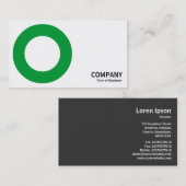 Geometropolis - Fettkreis - Grasgrün Visitenkarte (Vorne/Hinten)