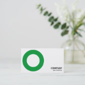 Geometropolis - Fettkreis - Grasgrün Visitenkarte (Stehend Vorderseite)