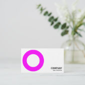 Geometropolis - Fettkreis - Magenta Visitenkarte (Stehend Vorderseite)