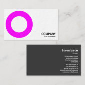 Geometropolis - Fettkreis - Magenta Visitenkarte (Vorne/Hinten)