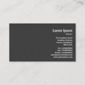 Geometropolis - Fettkreis - Magenta Visitenkarte (Rückseite)