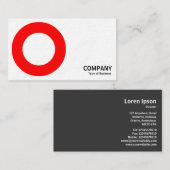 Geometropolis - Fettkreis - Rot Visitenkarte (Vorne/Hinten)