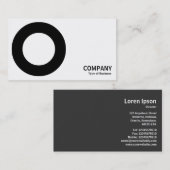 Geometropolis - Fettkreis - Schwarz Visitenkarte (Vorne/Hinten)