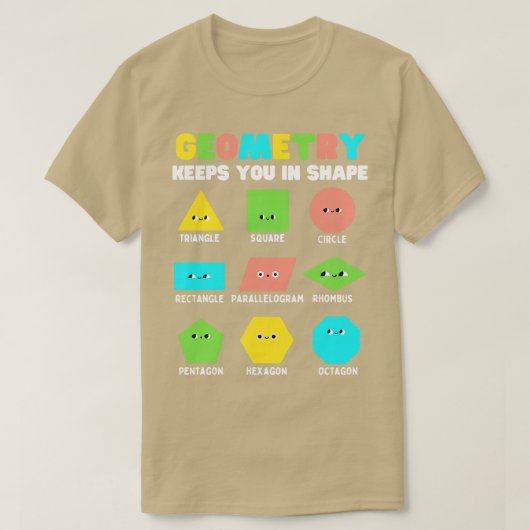 Geometry Behalte Ihnen in Form Fun to Faces Namen T-Shirt (Design vorne)