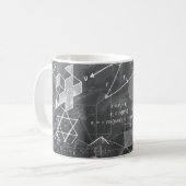Geometry Chalkboard Kaffeetasse (Vorderseite Links)