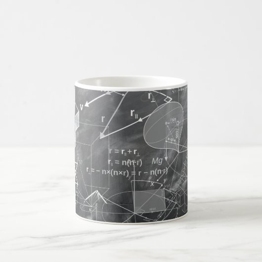 Geometry Chalkboard Kaffeetasse (Mittel)