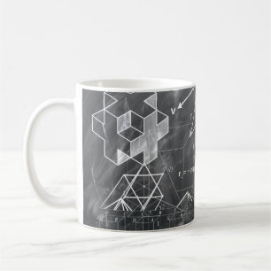 Geometry Chalkboard Kaffeetasse