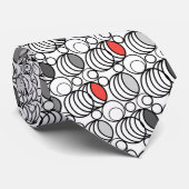 Geometry circles and rings decor retro sixties  krawatte (Gerollt)