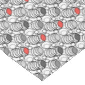 Geometry circles and rings decor retro sixties  tischdecke (Schrägansicht)