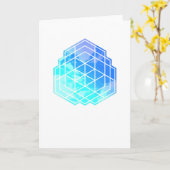 Geometry Clouds Karte (Gelbe Blume)