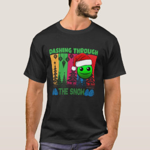 Geometry Dashing Through the Snow Sleep Dash Game T-Shirt