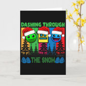 Geometry Dashing Through The Snow Sleep Dash Spiel Karte (Gelbe Blume)