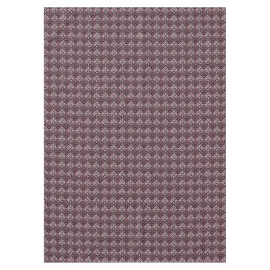 Geometry ethnic patchwork brown burgundy  tischdecke (Vorderseite)