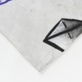 Geometry Geek Pyramid Muster Fleecedecke (Ecke)