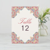 Geometry Glitter Metal Luxury Wedding Table Number Einladung (Stehend Vorderseite)