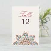 Geometry Glitter Metal Luxury Wedding Table Number Einladung (Stehend Vorderseite)