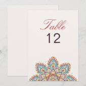 Geometry Glitter Metal Luxury Wedding Table Number Einladung (Vorne/Hinten)