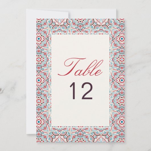 Geometry Glitter Metal Luxury Wedding Table Number Einladung (Vorderseite)