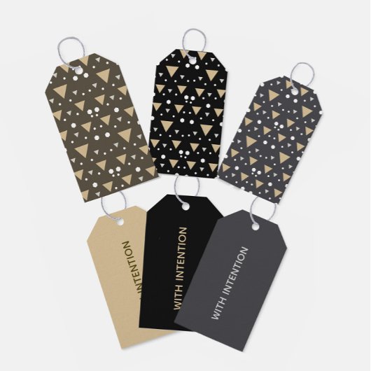 Geometry Luxe Geschenkanhänger