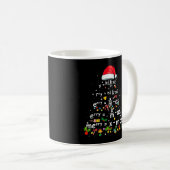 Geometry Mah Science Lehrer Xmas Tree Funny Chri Kaffeetasse (VorderseiteRechts)