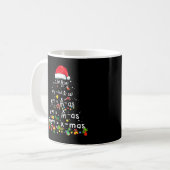 Geometry Mah Science Lehrer Xmas Tree Funny Chri Kaffeetasse (Vorderseite Links)