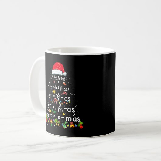 Geometry Mah Science Lehrer Xmas Tree Funny Chri Kaffeetasse (Vorderseite Links)