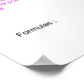 Geometry Math Poster: Eigenschaften eines Kreises Poster (Ecke)