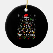 Geometry Math Science Lehrer Weihnachten Keramik Ornament (Vorne)