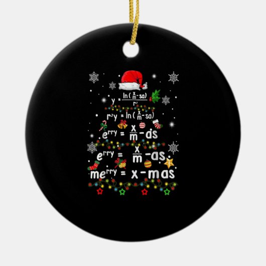 Geometry Math Science Lehrer Weihnachten Keramik Ornament (Vorne)