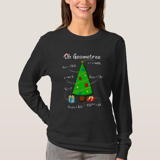 Geometry Math Science Lehrer Weihnachten Oh Geome T-Shirt (Vorderseite)