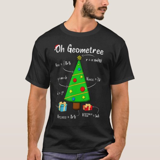 Geometry Math Science Lehrer Weihnachten Oh Geome T-Shirt (Vorderseite)