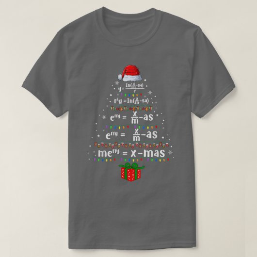 Geometry Math Science Teacher Frohe Weihnachten T-Shirt (Design vorne)