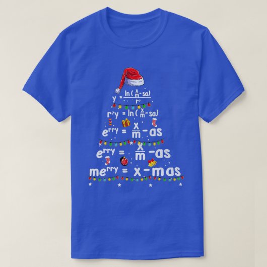 Geometry Math Science Teacher Frohe Weihnachten T-Shirt (Design vorne)