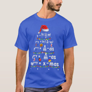 Geometry Math Science Teacher Frohe Weihnachten T-Shirt