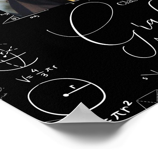 Geometry Mathematic Abschluss Foto Poster (Ecke)