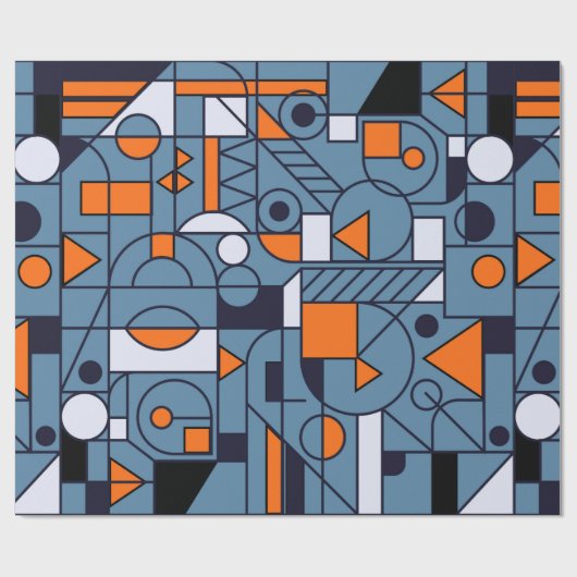 Geometry minimalistic artwork retro poster with si geschenkpapier (Flach)