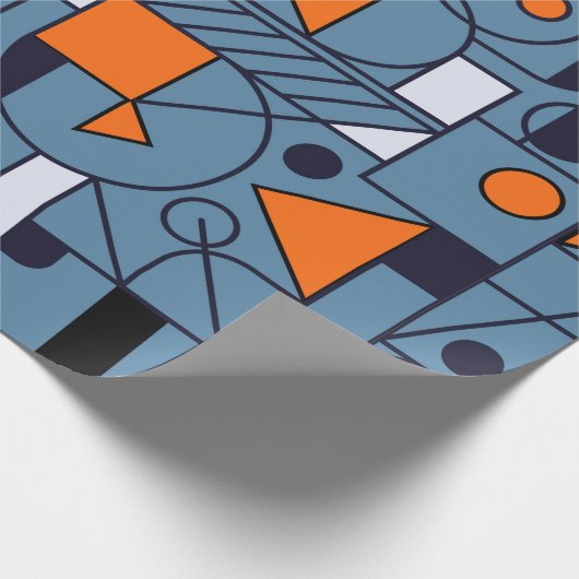 Geometry minimalistic artwork retro poster with si geschenkpapier (Ecke)