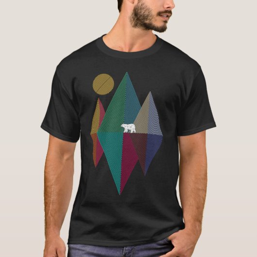Geometry mountain bear T-Shirt (Vorderseite)