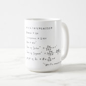 Geometry of a Circle Math Formula Educational Kaffeetasse (VorderseiteRechts)