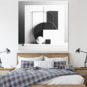 Geometry of Refined Presence Leinwanddruck (Insitu (Schlafzimmer))