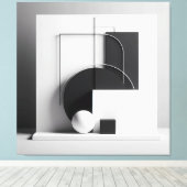 Geometry of Refined Presence Leinwanddruck (Insitu (Holzboden))