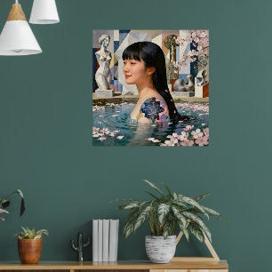 "Geometry of Serenity" - Ein digitales Portrait Poster