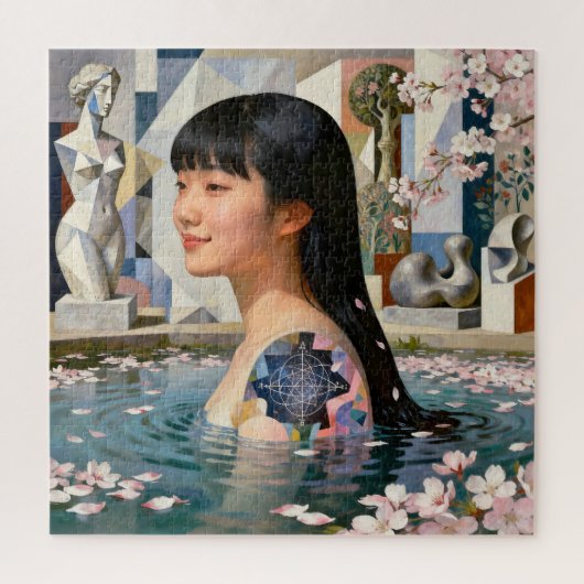 "Geometry of Serenity" - Ein digitales Portrait Puzzle (Vertikal)