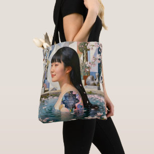 "Geometry of Serenity" - Ein digitales Portrait Tasche