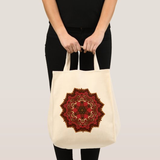 Geometry Om Mandala Bag Tragetasche (Vorderseite (Produkt))