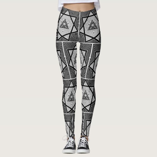 GEOMETRY PATTERN LEGGINGS (Vorderseite)