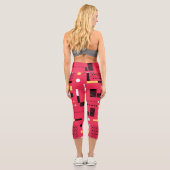 Geometry Polka Streifen Capri Leggings (Rückseite)