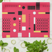 Geometry Polka Streifen Geschirrtuch (Gefaltet)