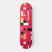 Geometry Polka Streifen Skateboard (Vorderseite)