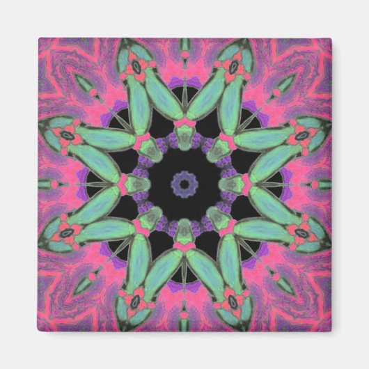 Geometry Psychedelic Fun Magnet (Vorne)
